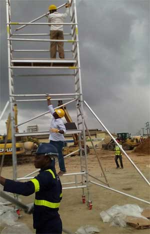 Aluminium scaffold tower Ladder